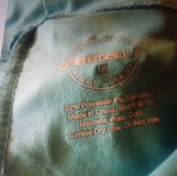 ONE step Womens blue shorts 1x. A-14 - Picture 2 of 3